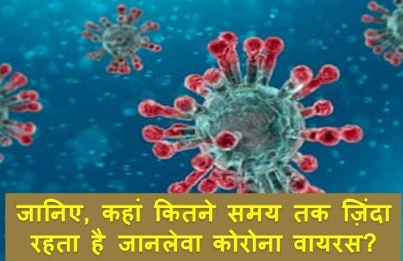 जानिए, कहां कितने समय तक जिंदा रहता है जानलेवा कोरोना वायरस?