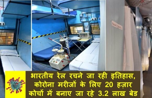 जो कोई नहीं कर सका दुनिया में, वह करने जा रही भारतीय रेल, 20 हज़ार बोगियों में बनाए जा रहे अस्पताल